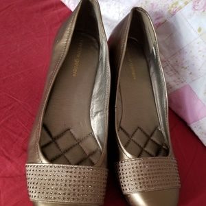 Andrew Geller Senona Gold Shoes